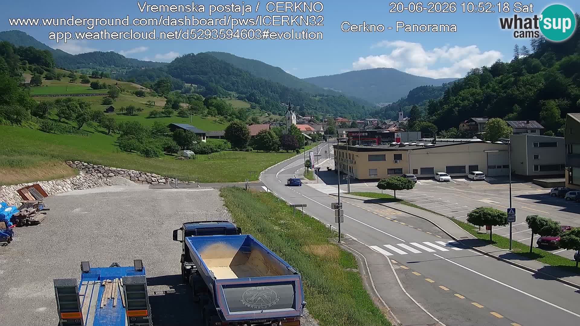 Cerkno ulaz u grad – Kamera uživo