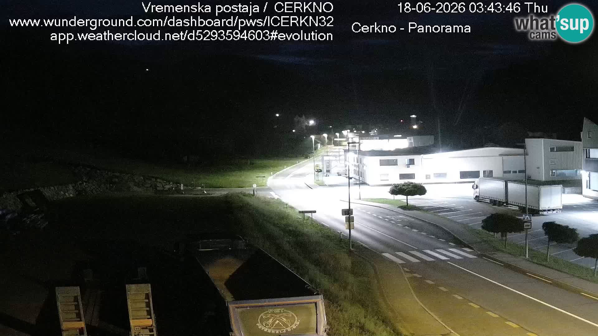 Cerkno city entrance Live Webcam