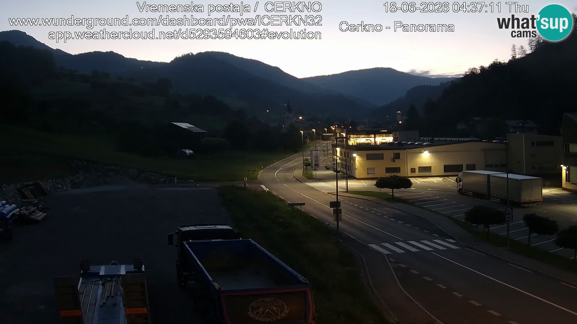Cerkno ulaz u grad – Kamera uživo
