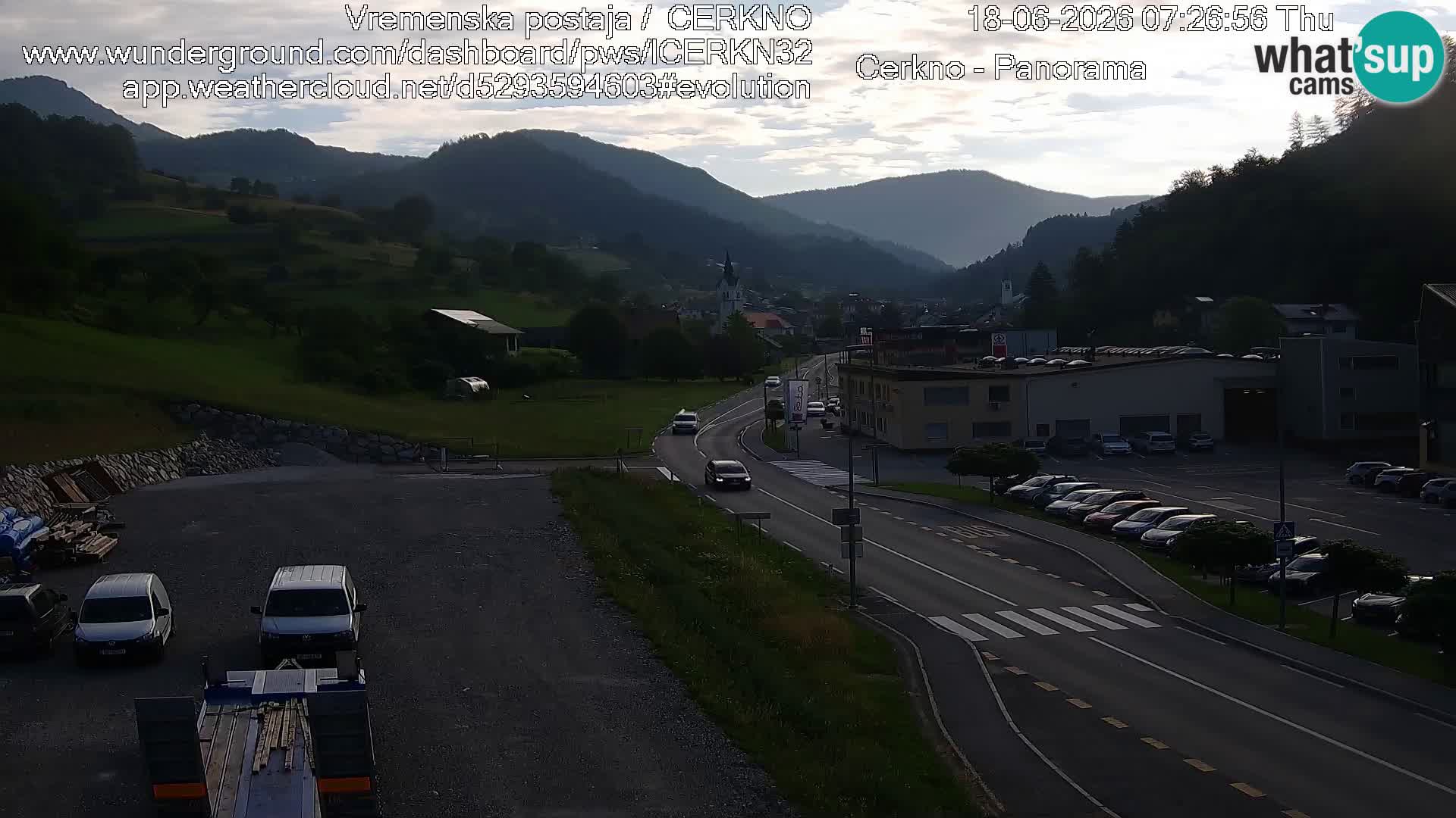 Cerkno ulaz u grad – Kamera uživo