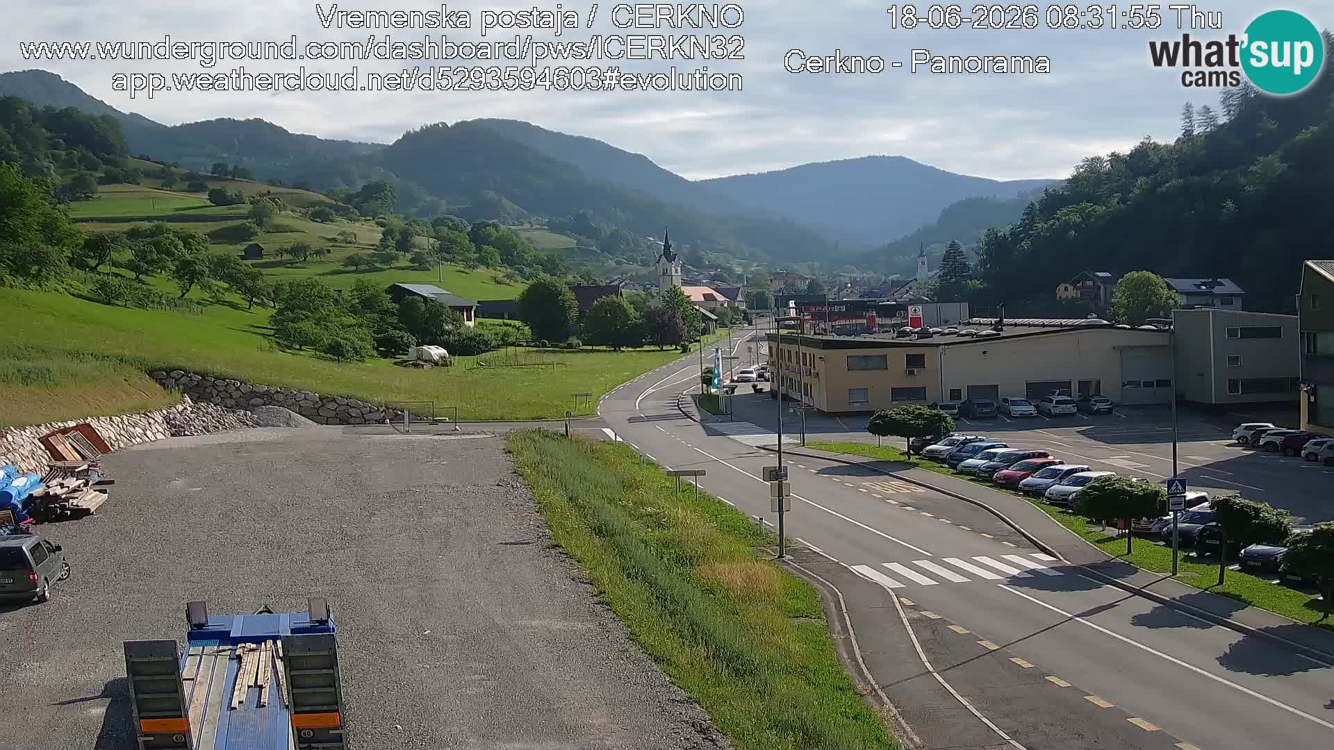 Cerkno ulaz u grad – Kamera uživo