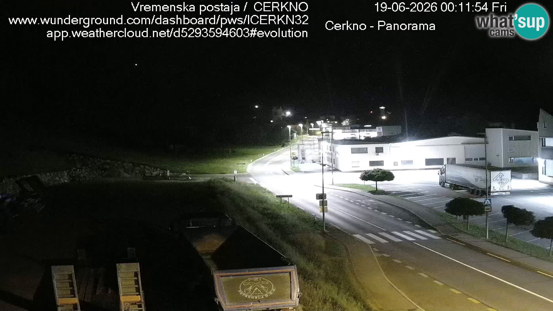 Cerkno city entrance Live Webcam