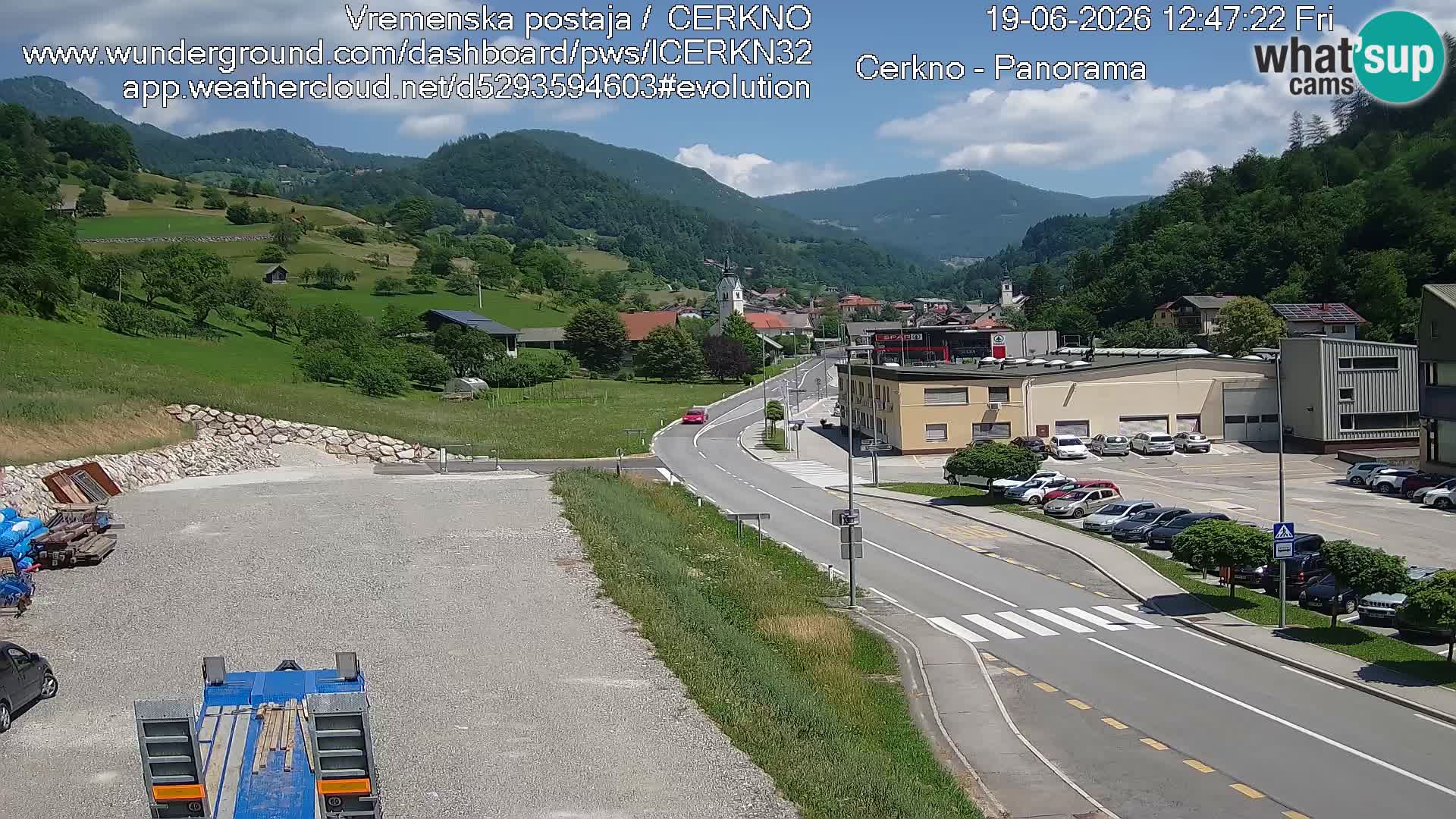 Cerkno Stadteingang Live-Webcam