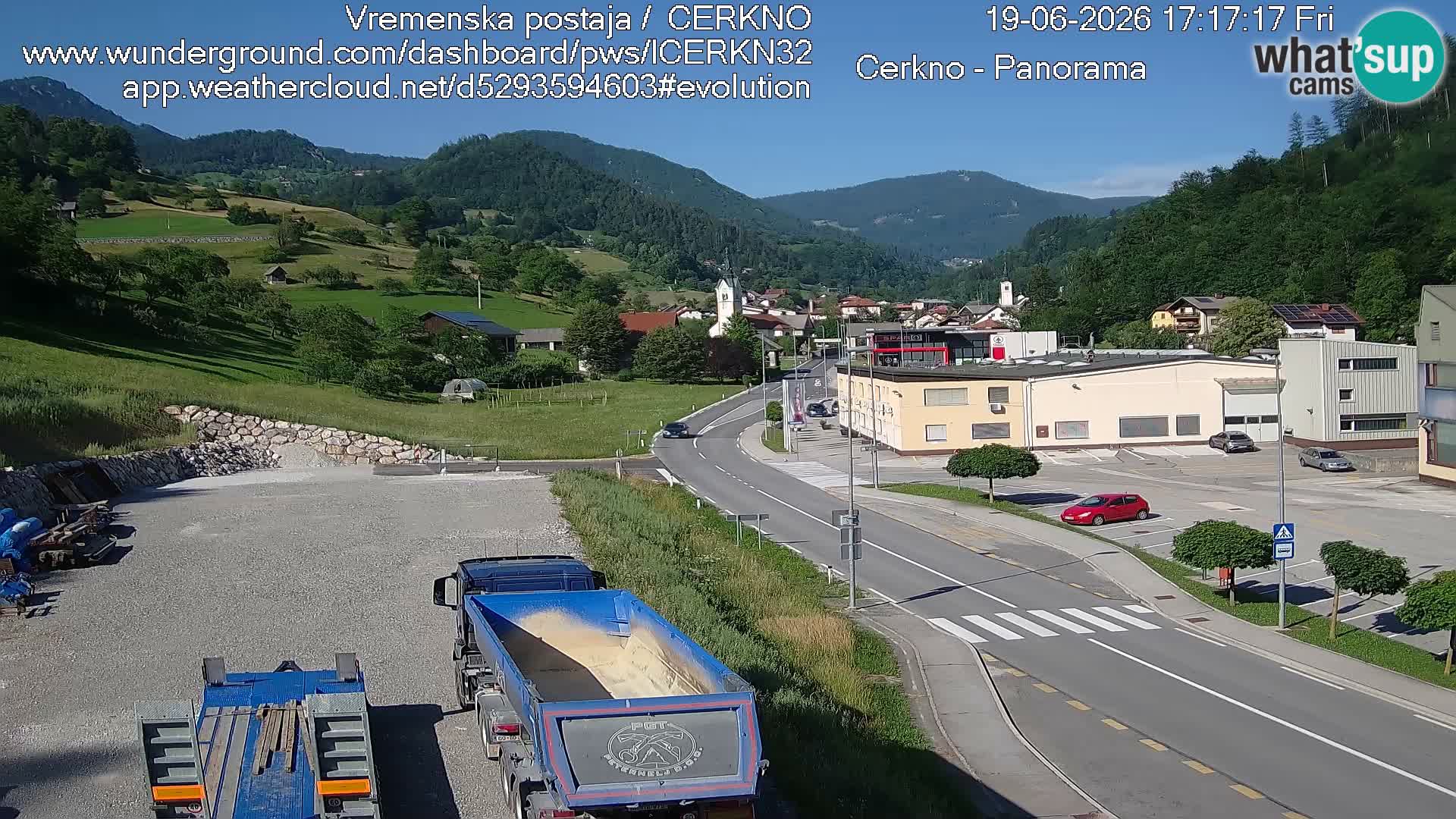Cerkno Stadteingang Live-Webcam