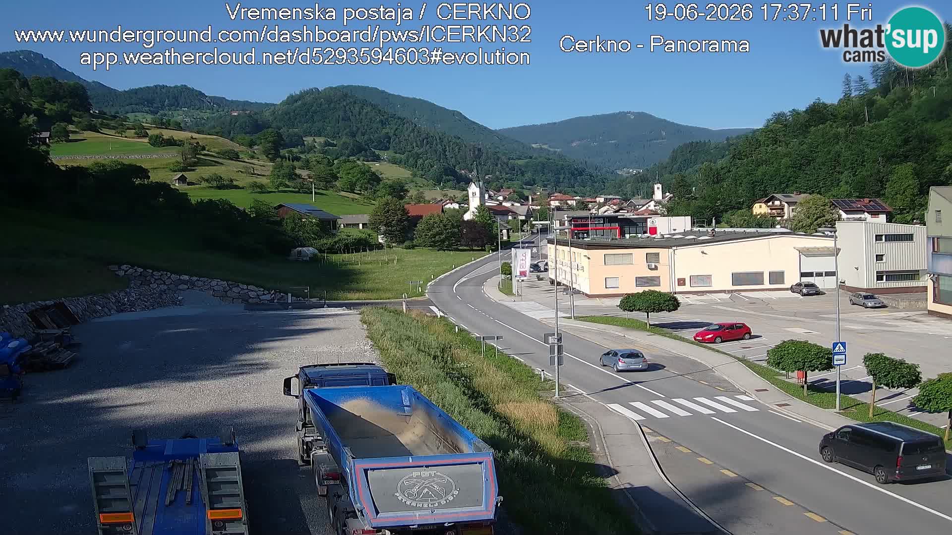 Cerkno ulaz u grad – Kamera uživo
