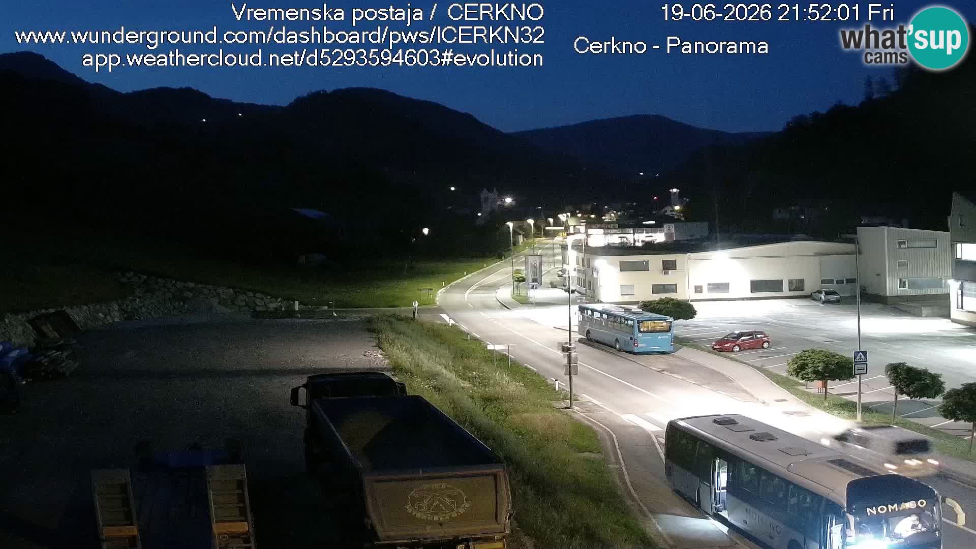 Cerkno city entrance Live Webcam