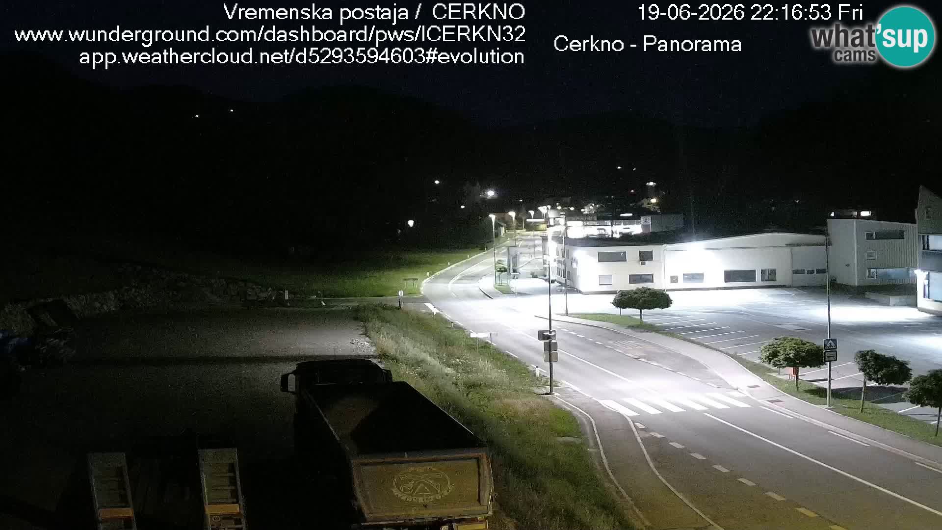 Webcam en direct – Entrée de la ville de Cerkno