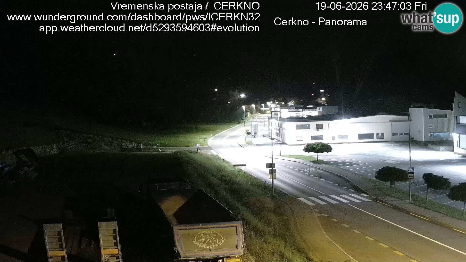 Webcam en direct – Entrée de la ville de Cerkno