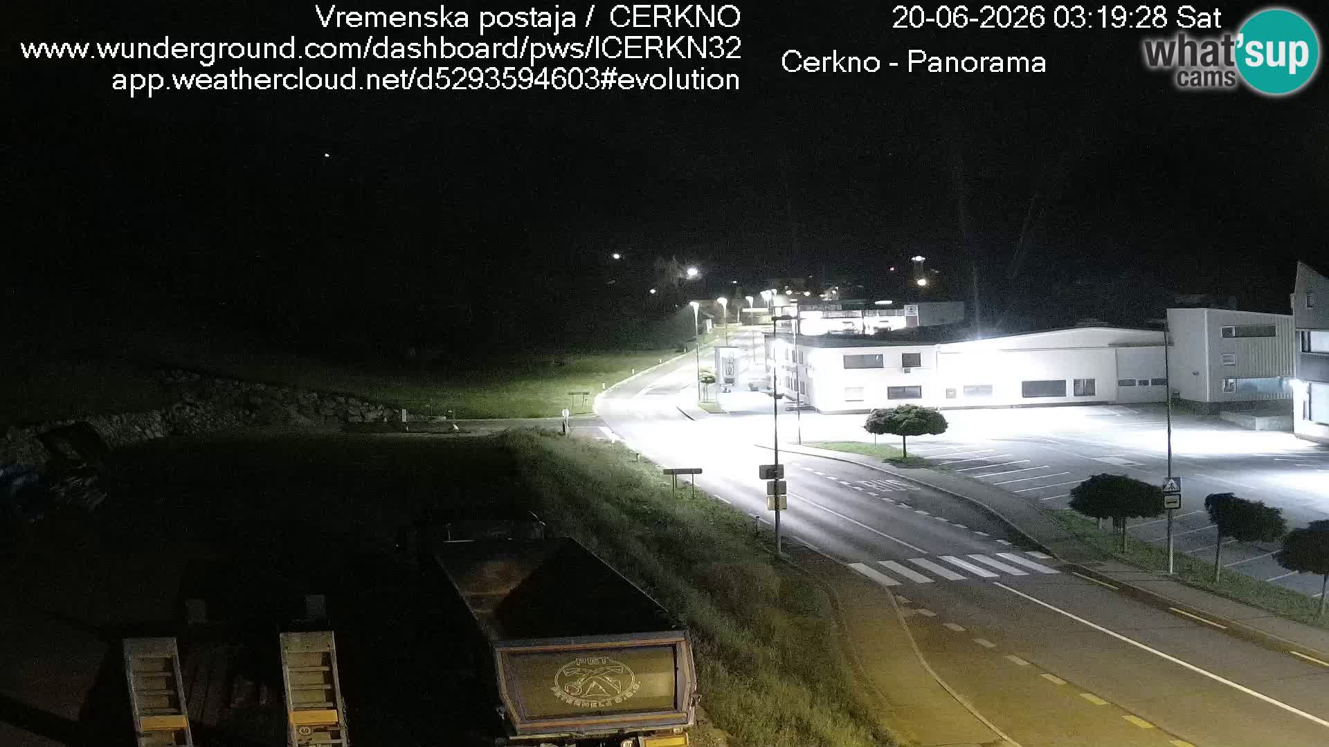 Cerkno city entrance Live Webcam