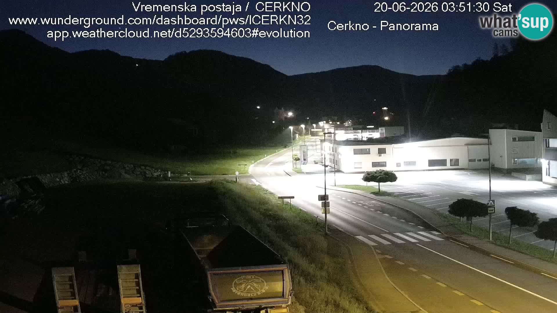 Webcam en direct – Entrée de la ville de Cerkno