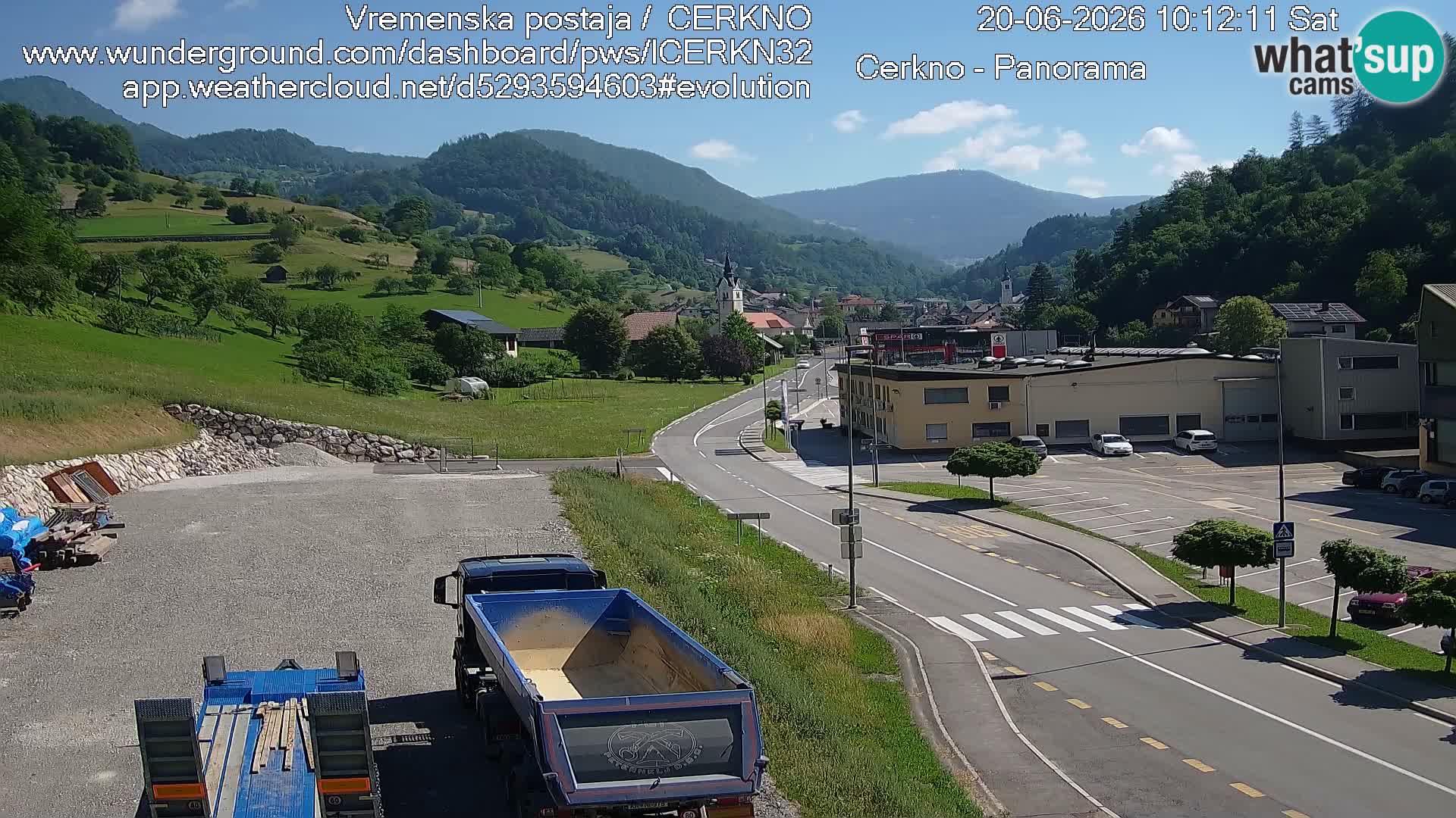 Cerkno Stadteingang Live-Webcam