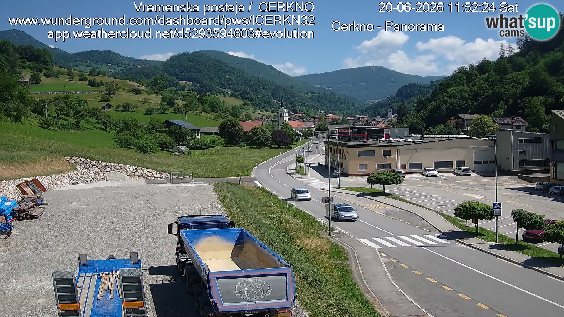 Cerkno ulaz u grad – Kamera uživo