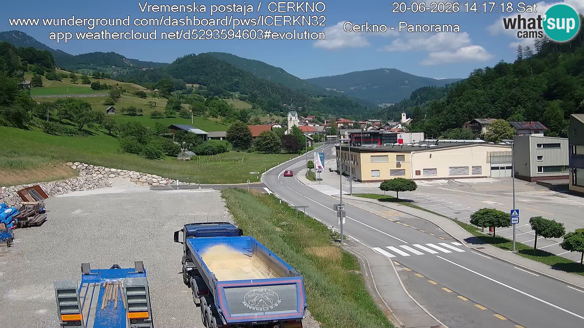 Cerkno ulaz u grad – Kamera uživo
