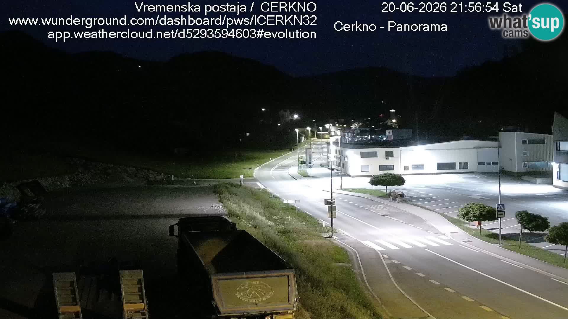 Cerkno city entrance Live Webcam