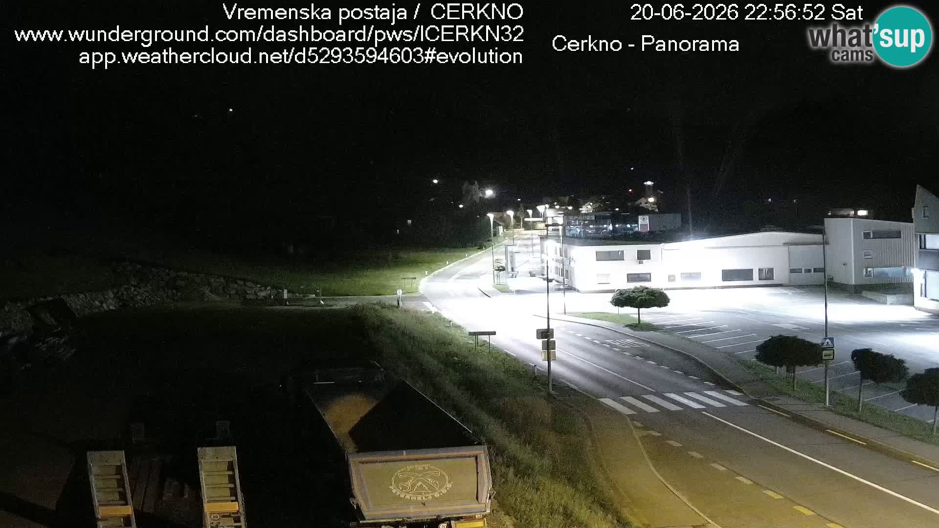 Cerkno entrada a la ciudad Webcam en vivo