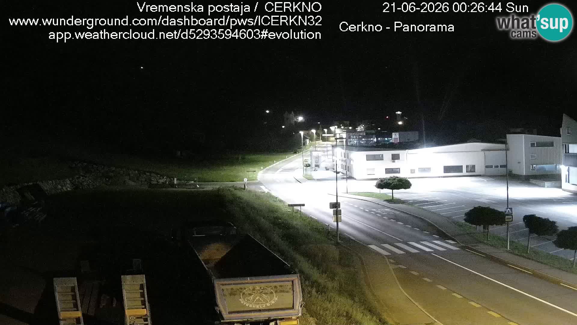 Cerkno city entrance Live Webcam