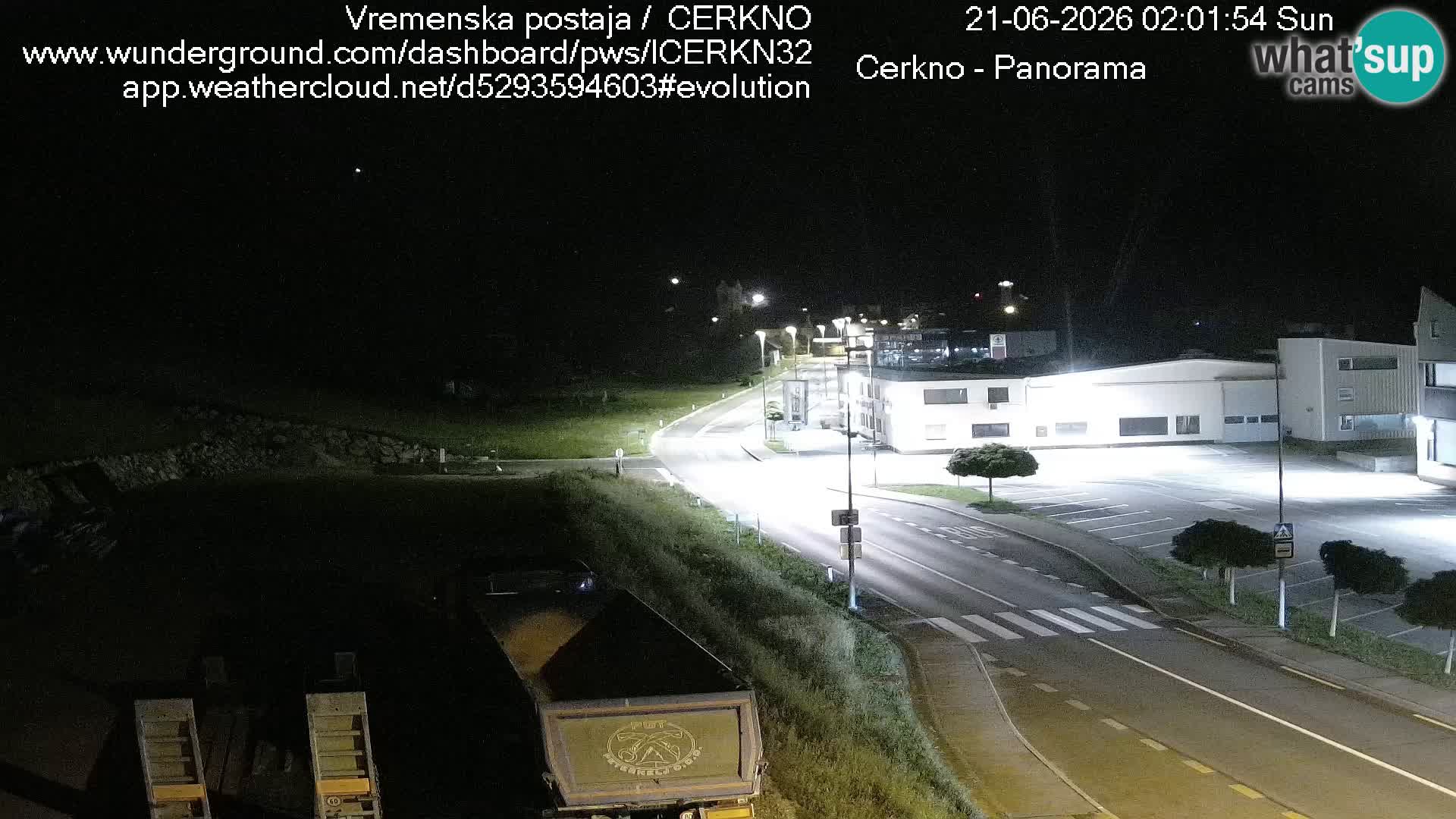 Cerkno city entrance Live Webcam