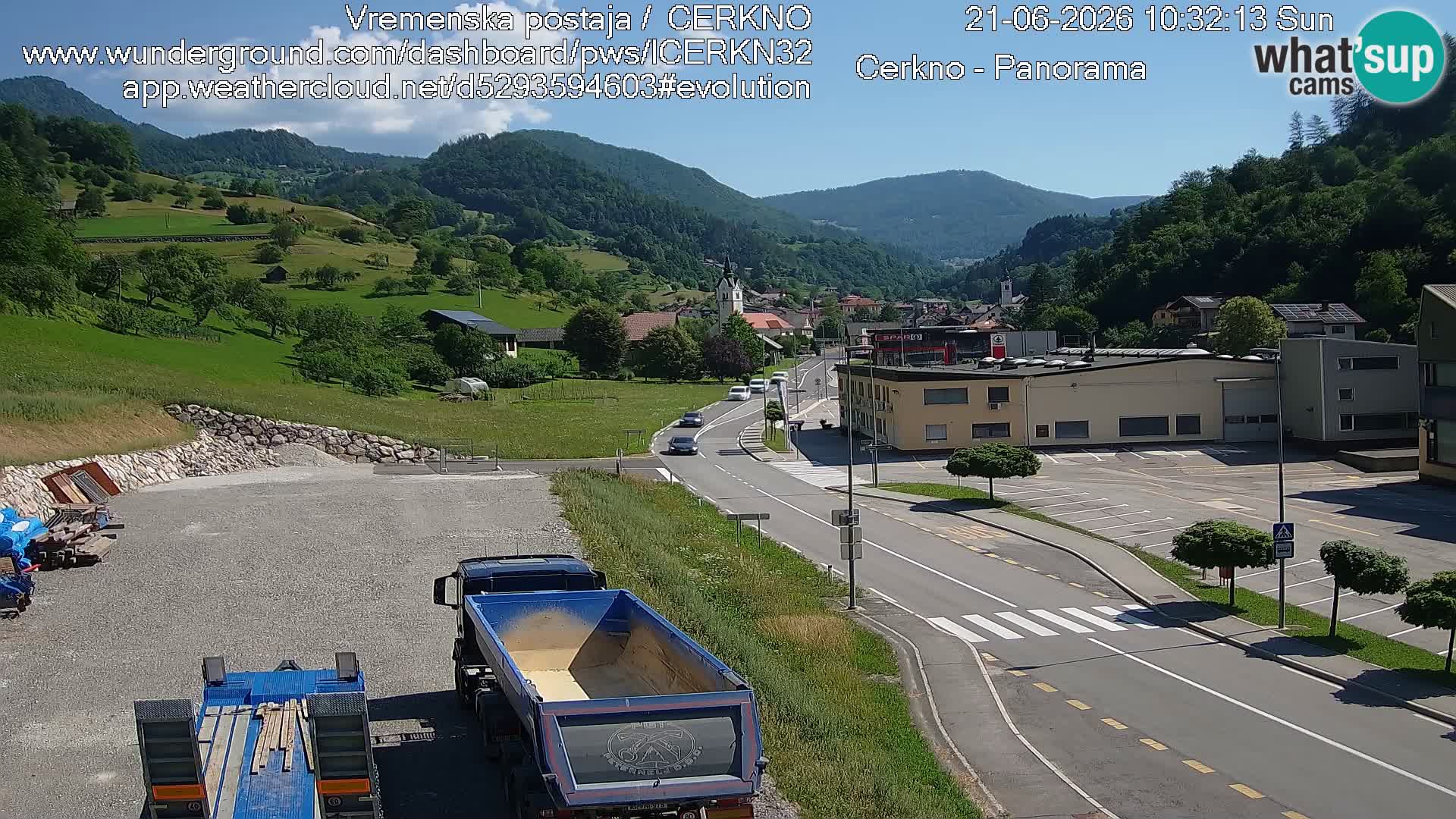 Cerkno ulaz u grad – Kamera uživo