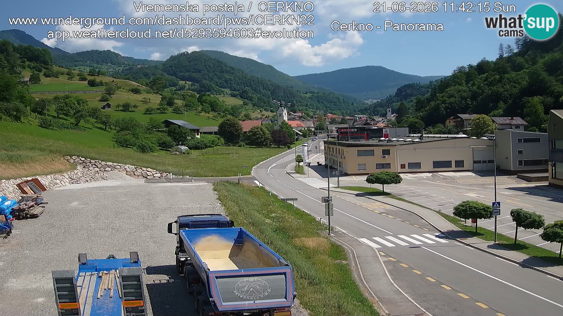 Cerkno ulaz u grad – Kamera uživo