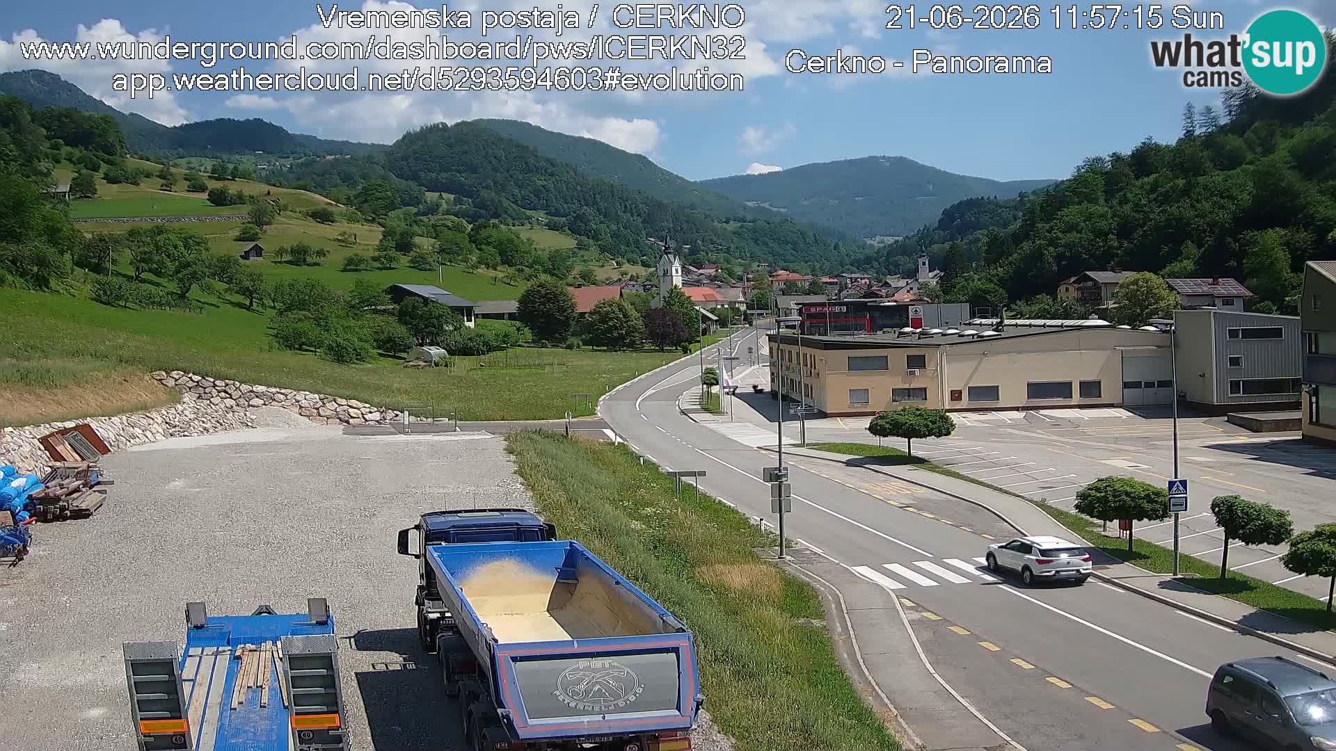 Cerkno ulaz u grad – Kamera uživo