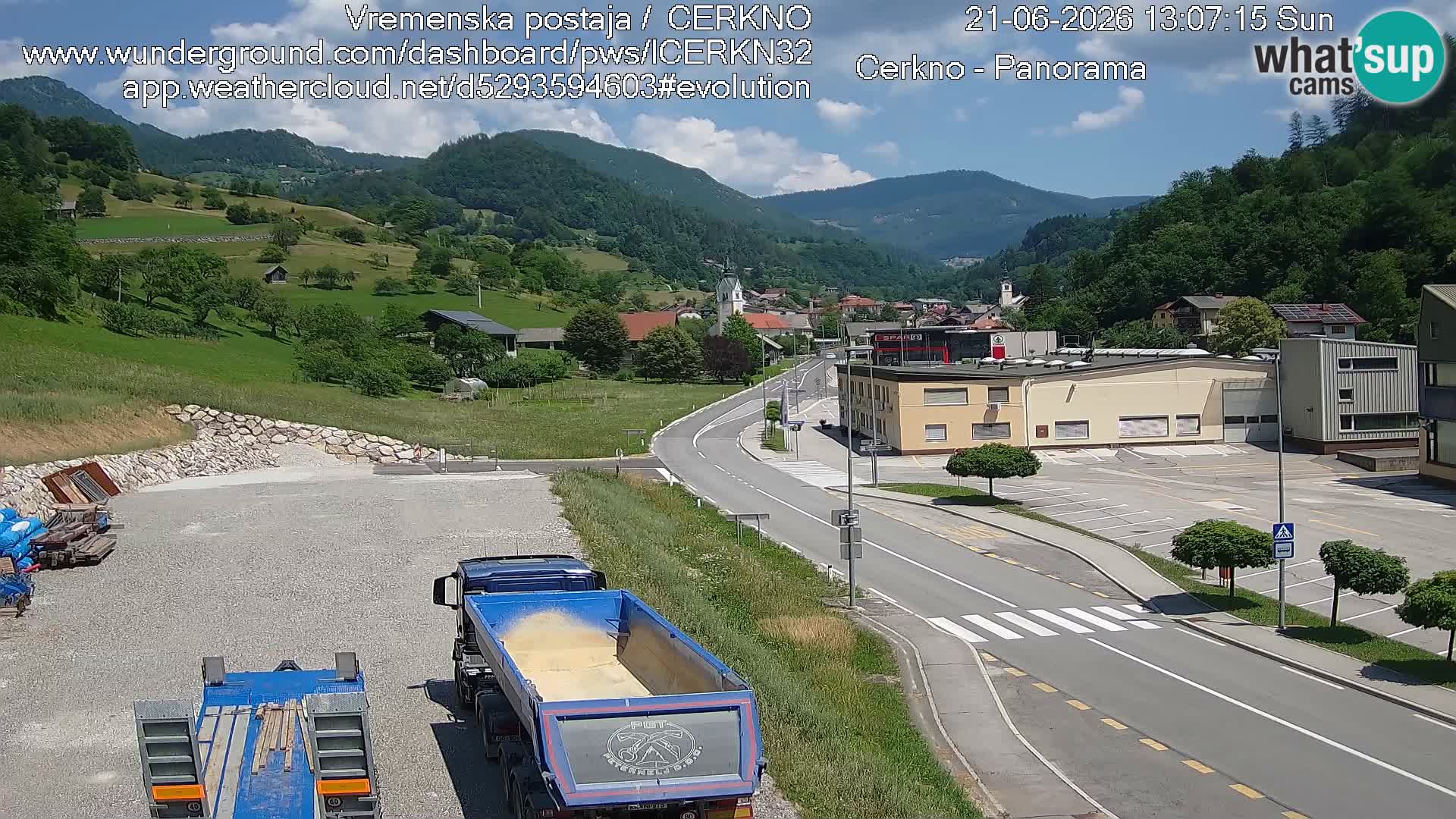 Cerkno ulaz u grad – Kamera uživo