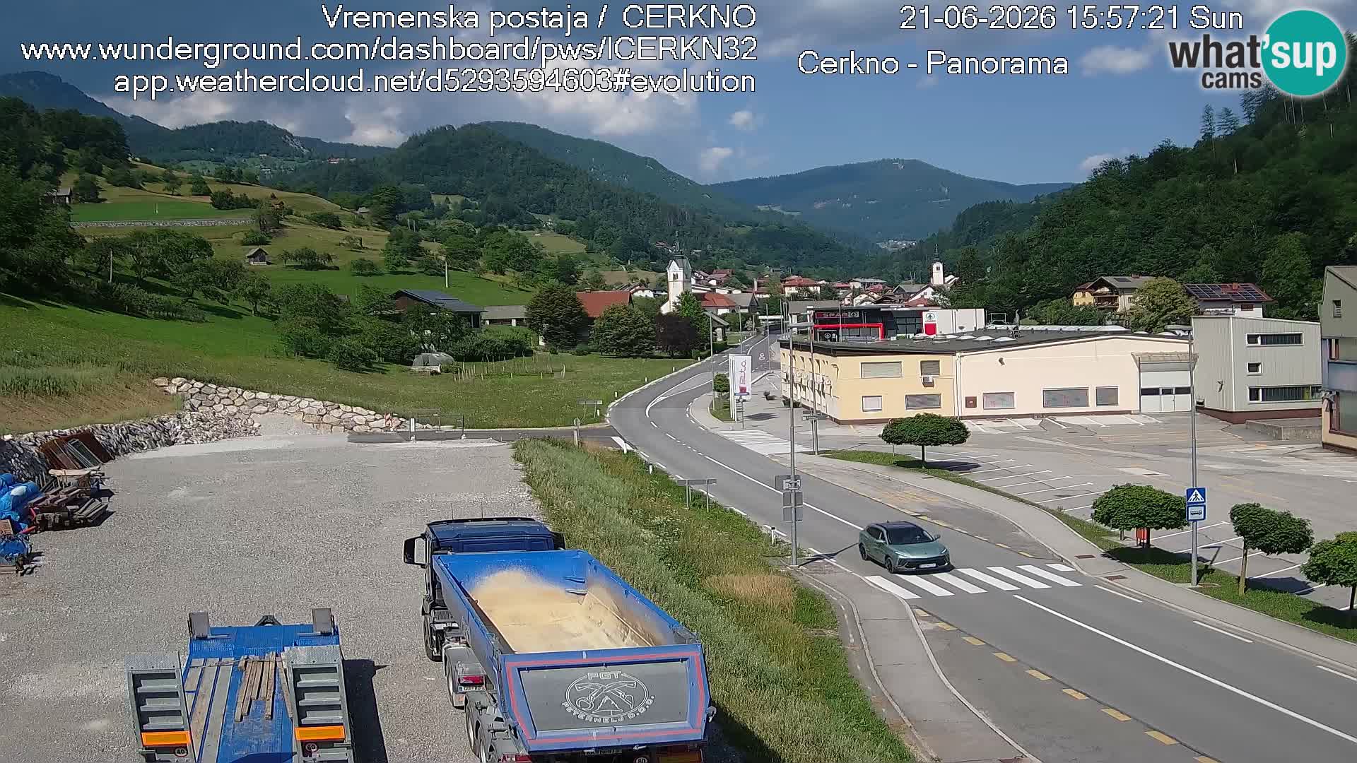 Cerkno ulaz u grad – Kamera uživo