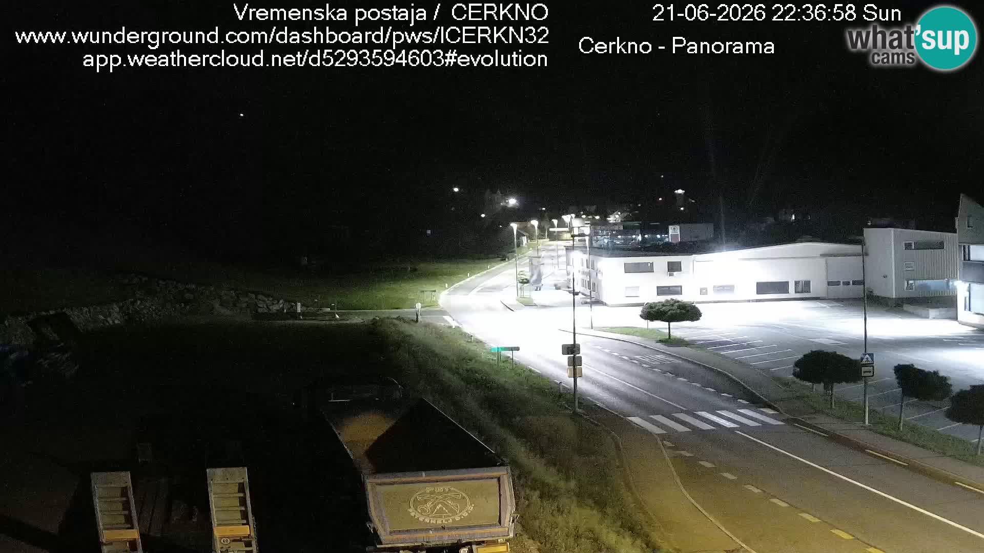 Cerkno city entrance Live Webcam