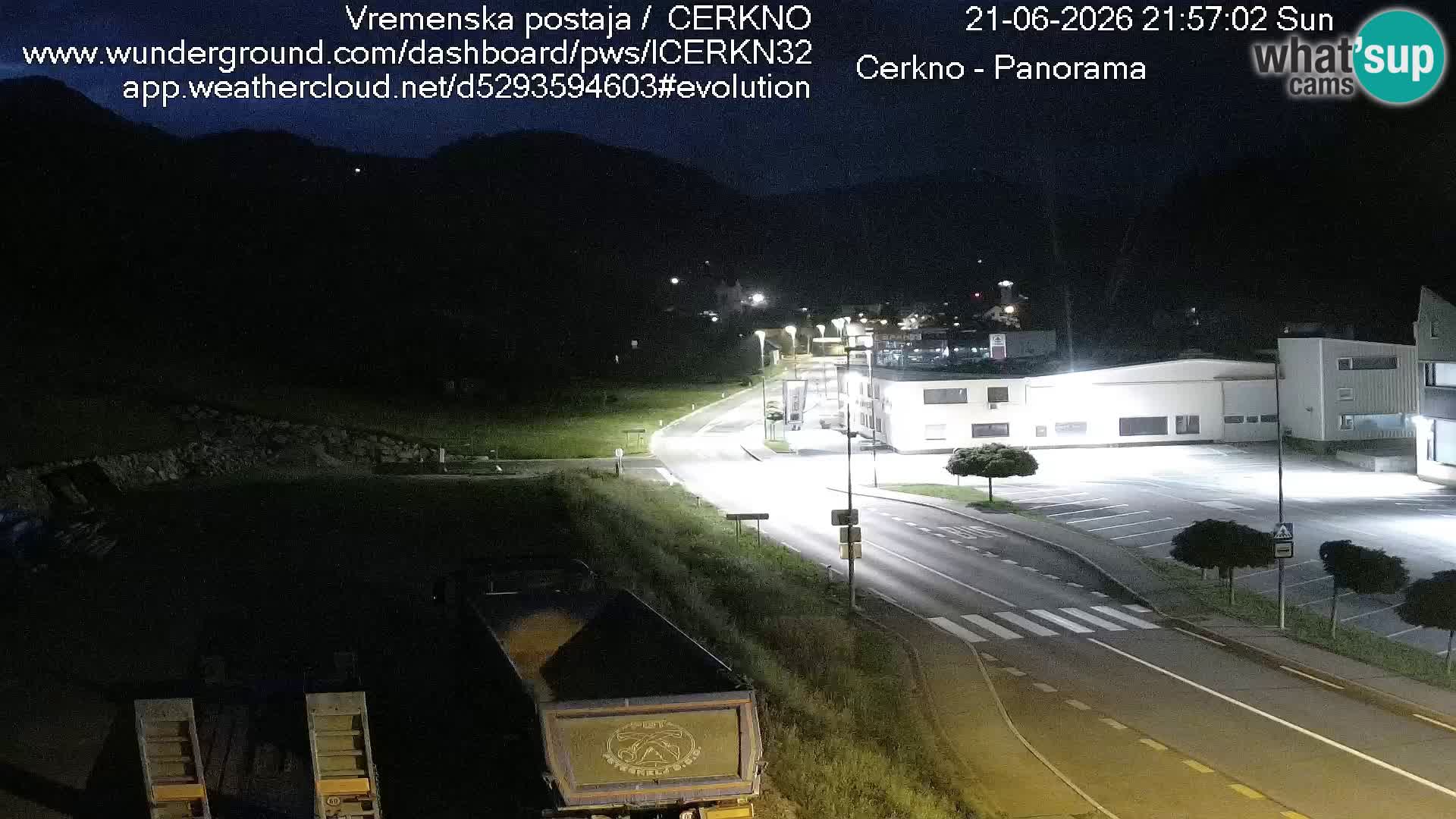 Webcam en direct – Entrée de la ville de Cerkno