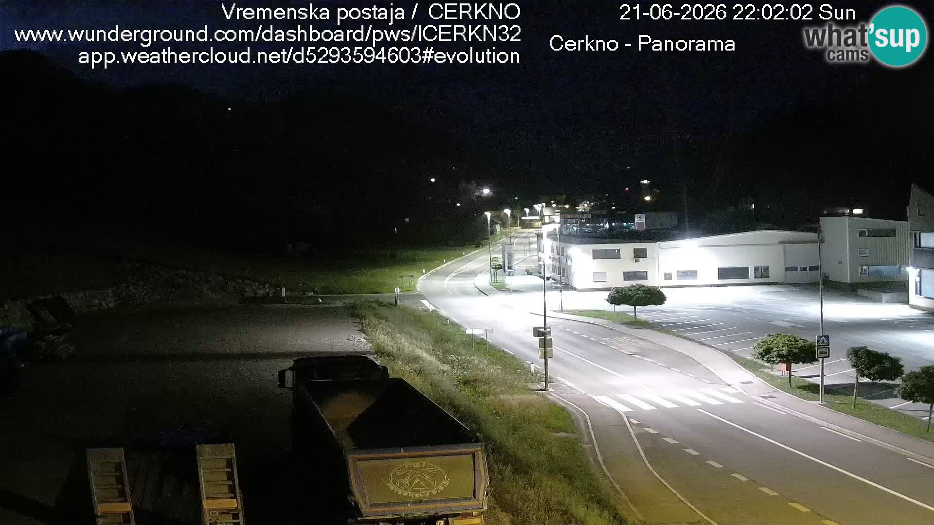 Cerkno city entrance Live Webcam