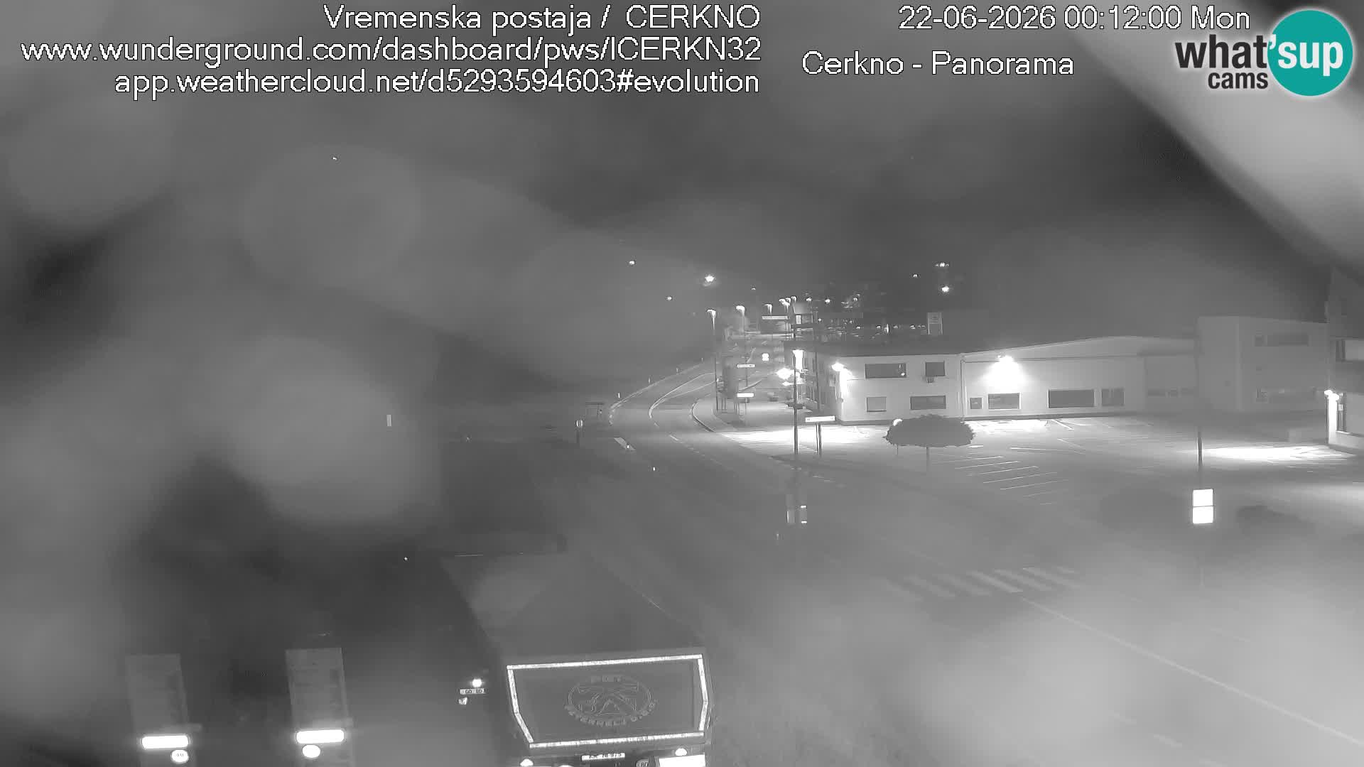 Cerkno city entrance Live Webcam