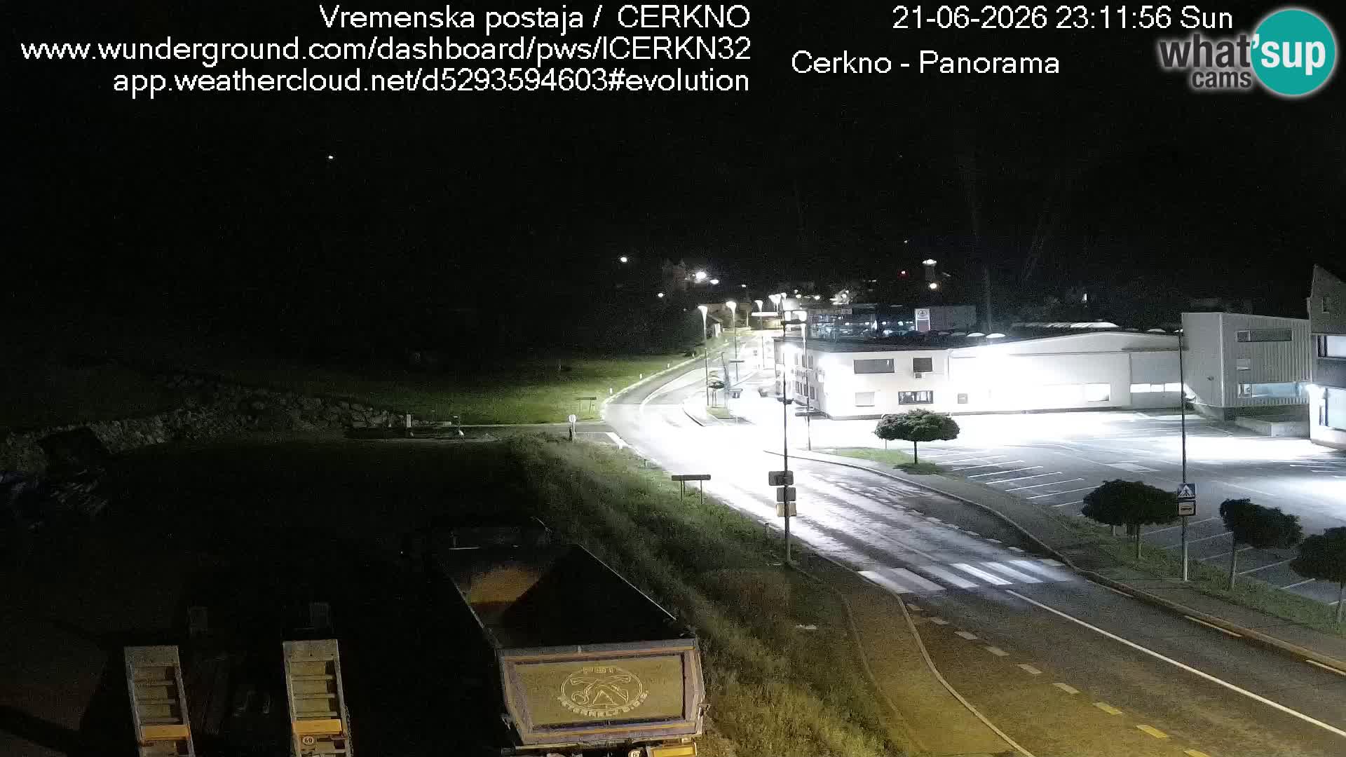 Webcam en direct – Entrée de la ville de Cerkno