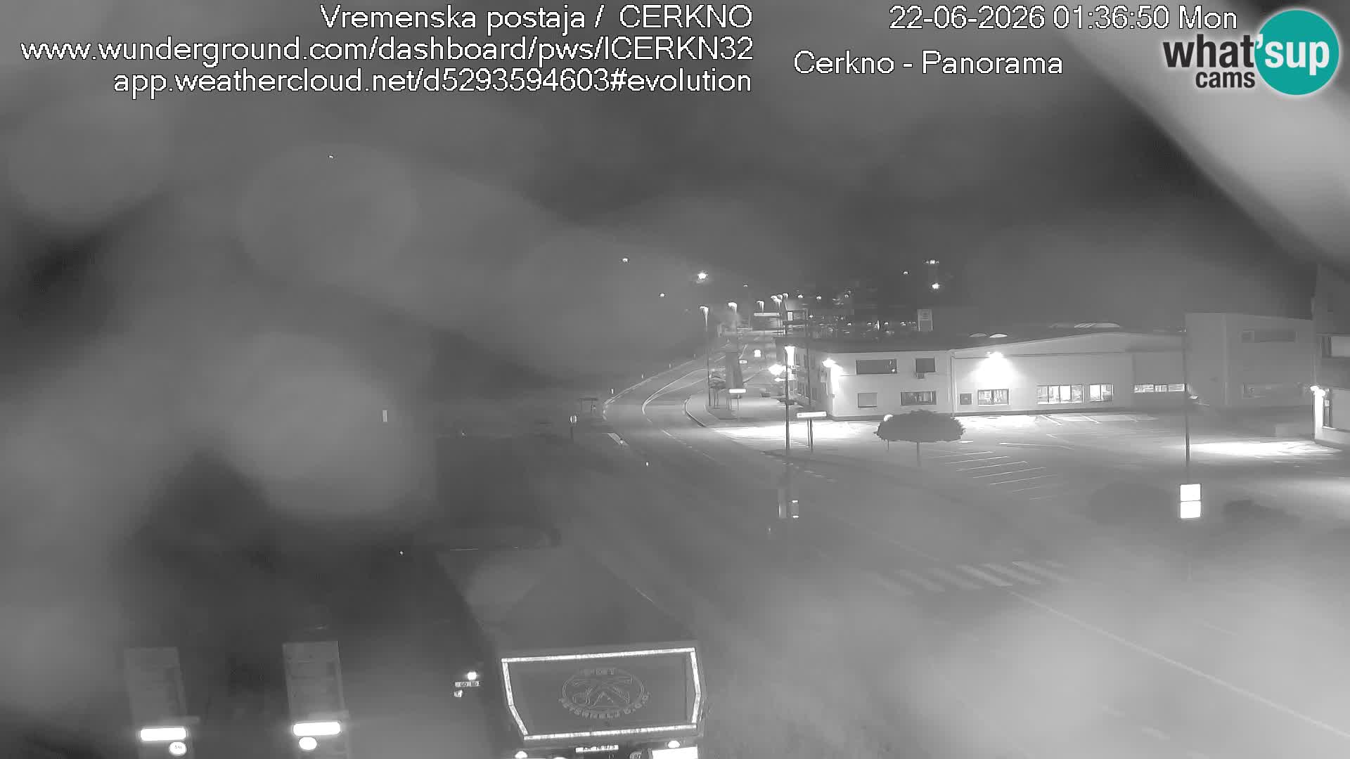 Cerkno city entrance Live Webcam