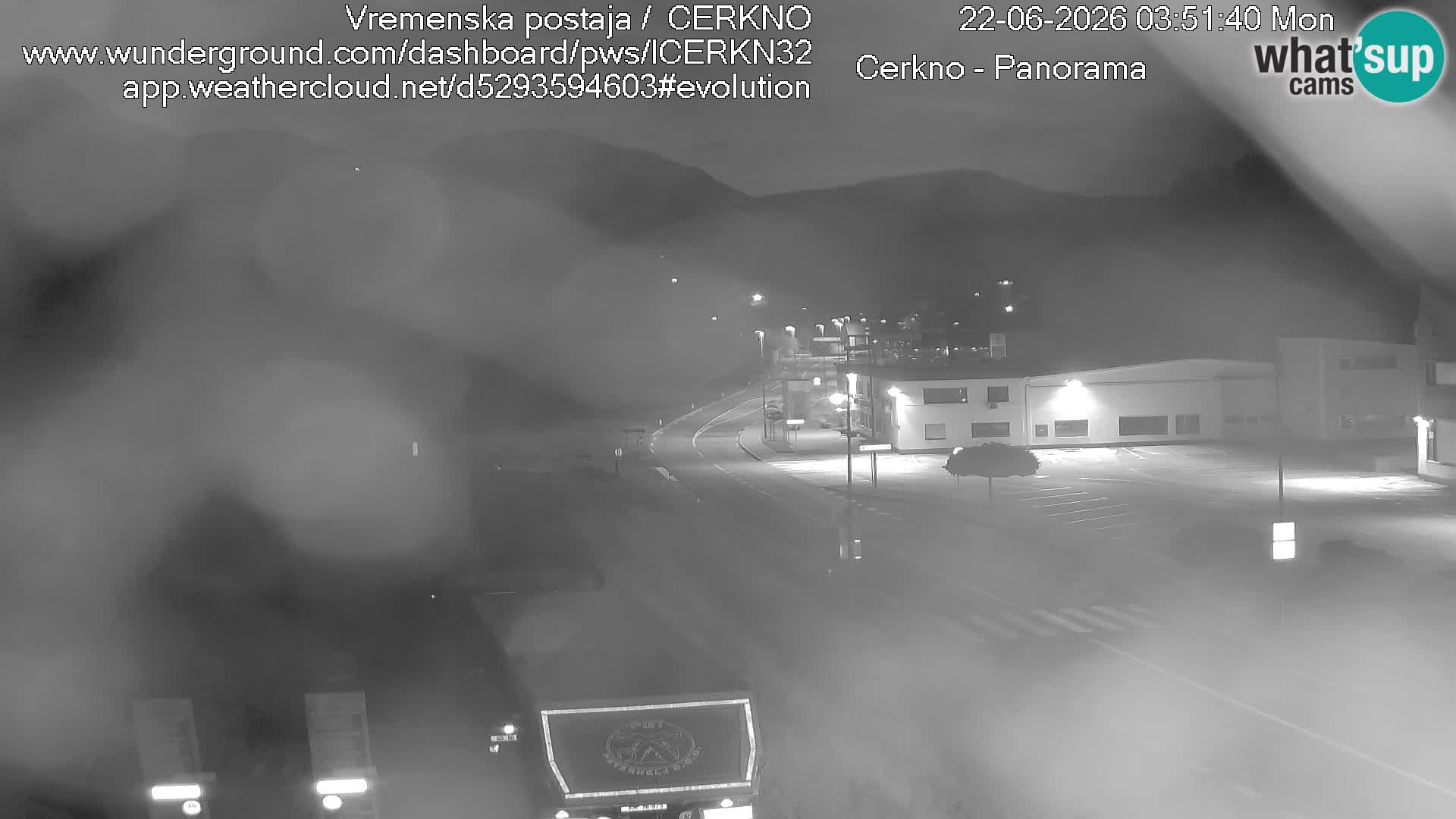 Cerkno entrada a la ciudad Webcam en vivo