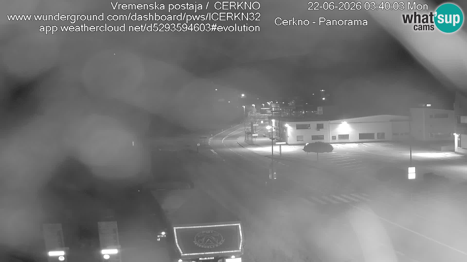 Webcam en direct – Entrée de la ville de Cerkno