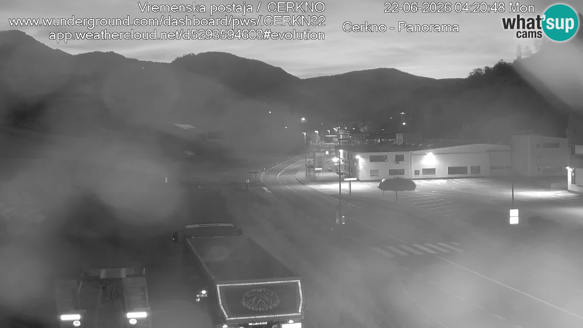 Cerkno city entrance Live Webcam