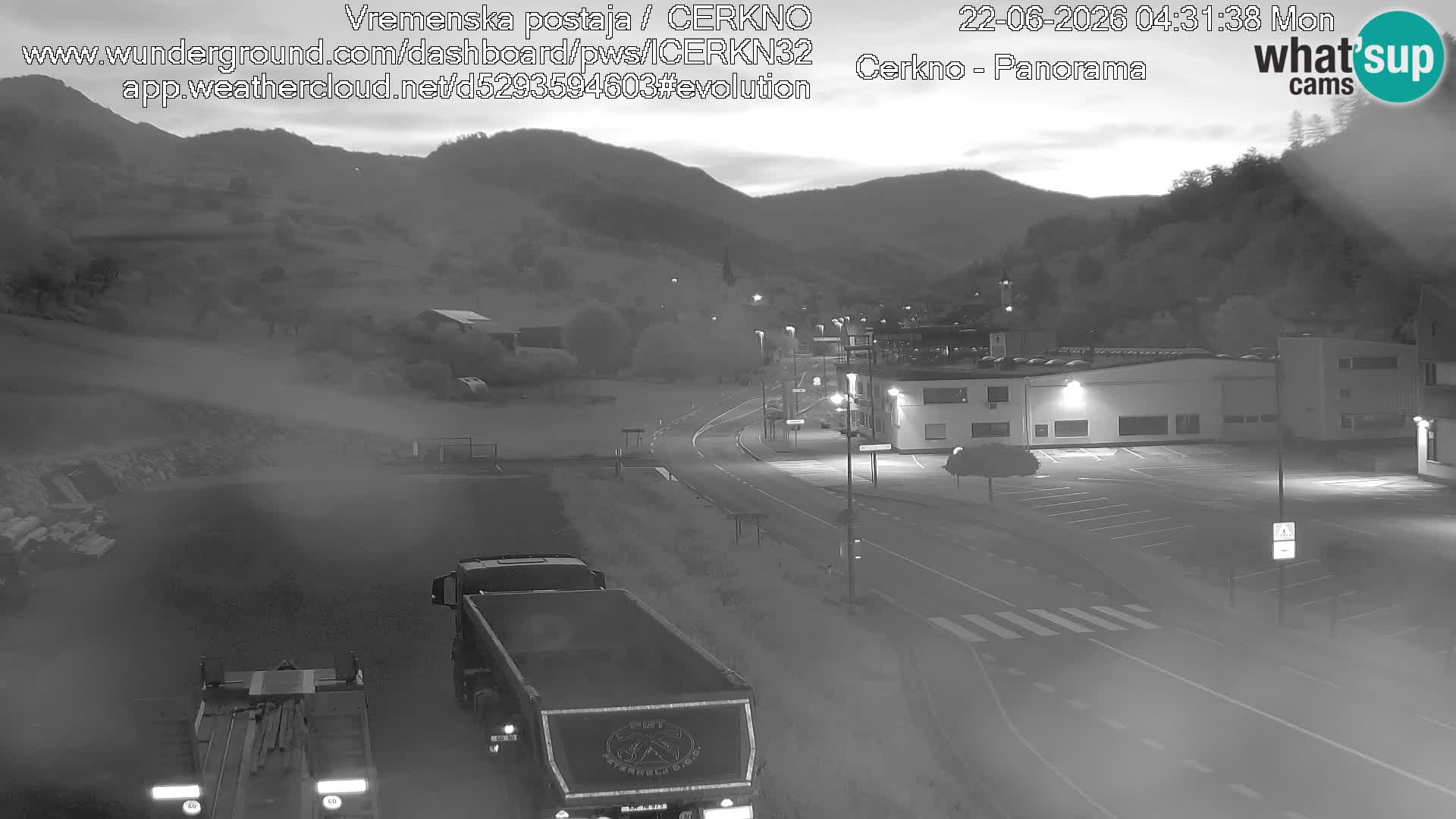 Cerkno city entrance Live Webcam