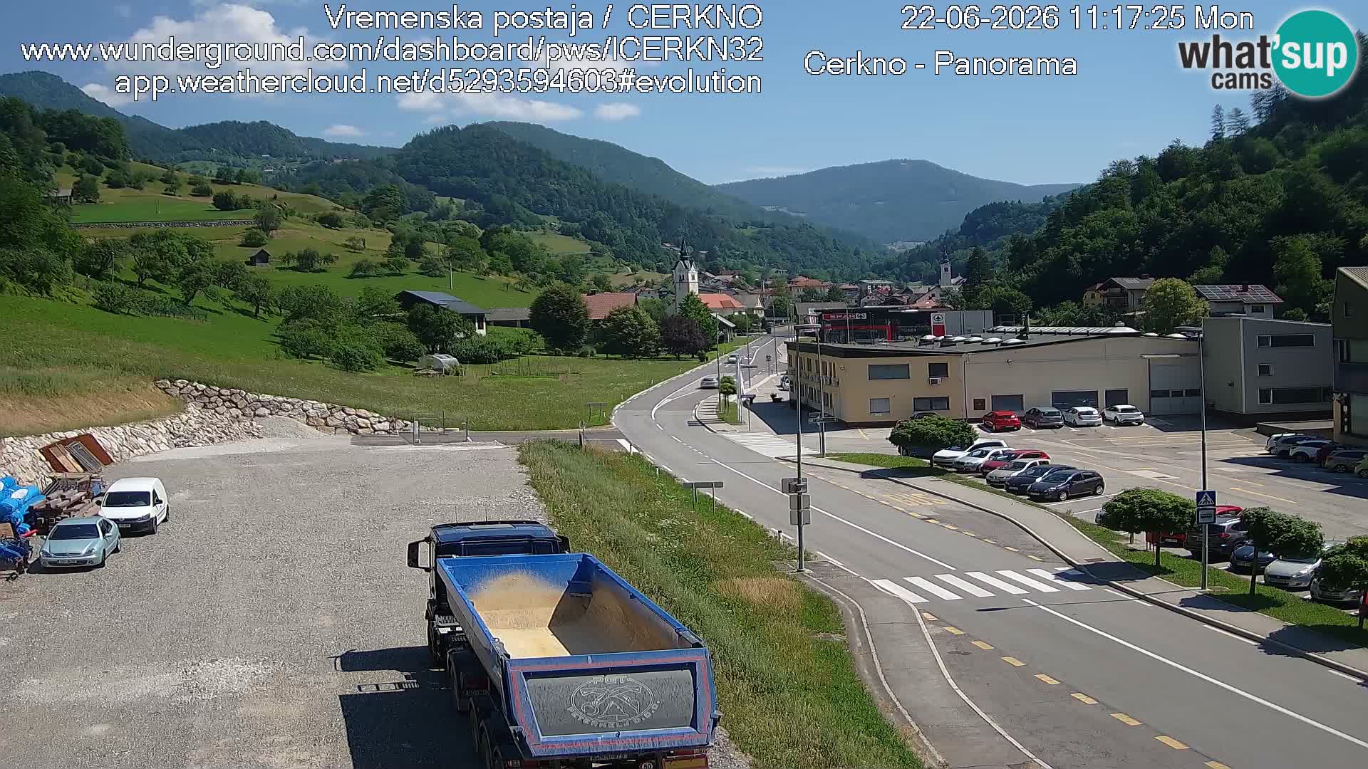 Cerkno Stadteingang Live-Webcam