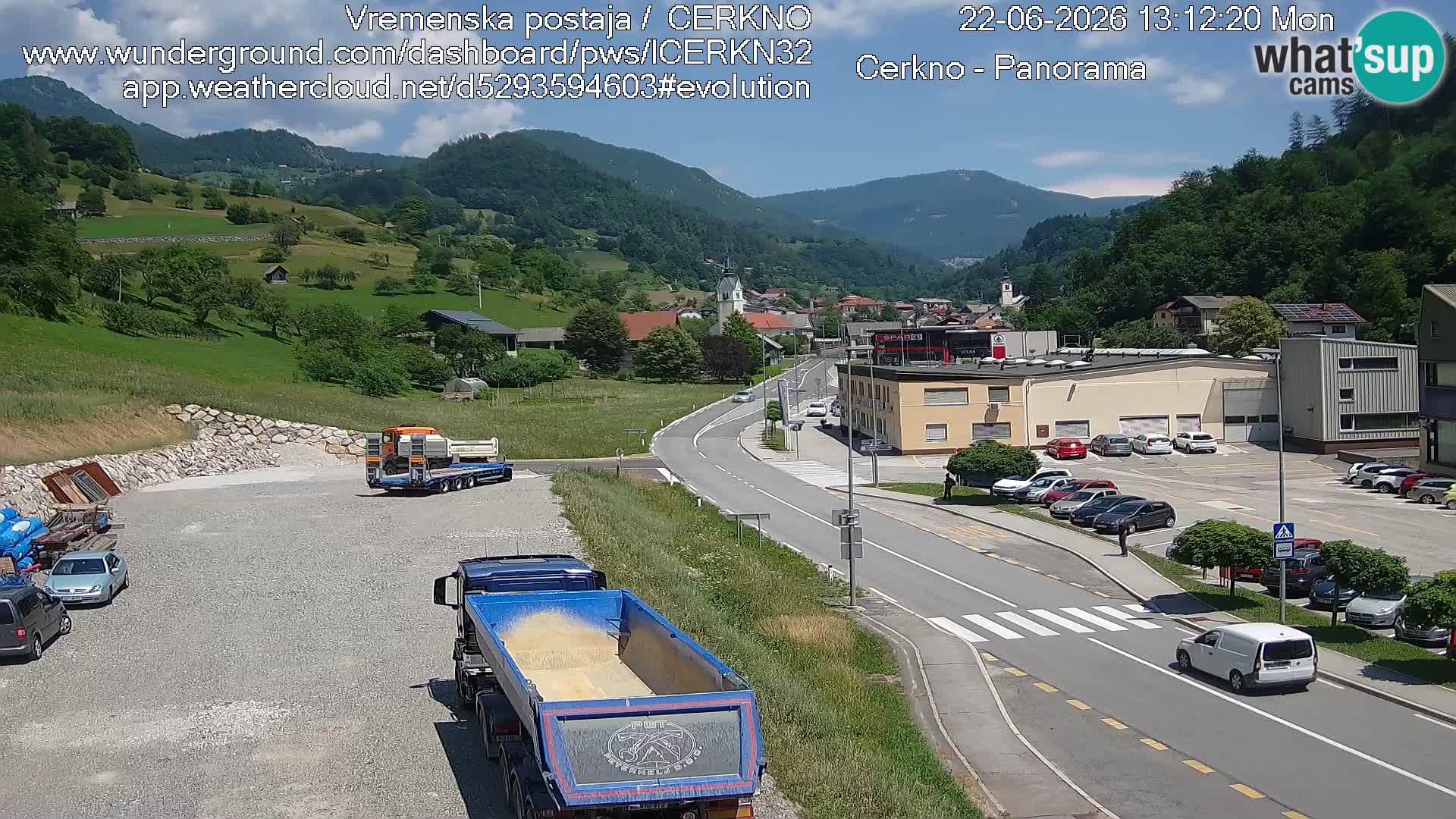Cerkno ulaz u grad – Kamera uživo