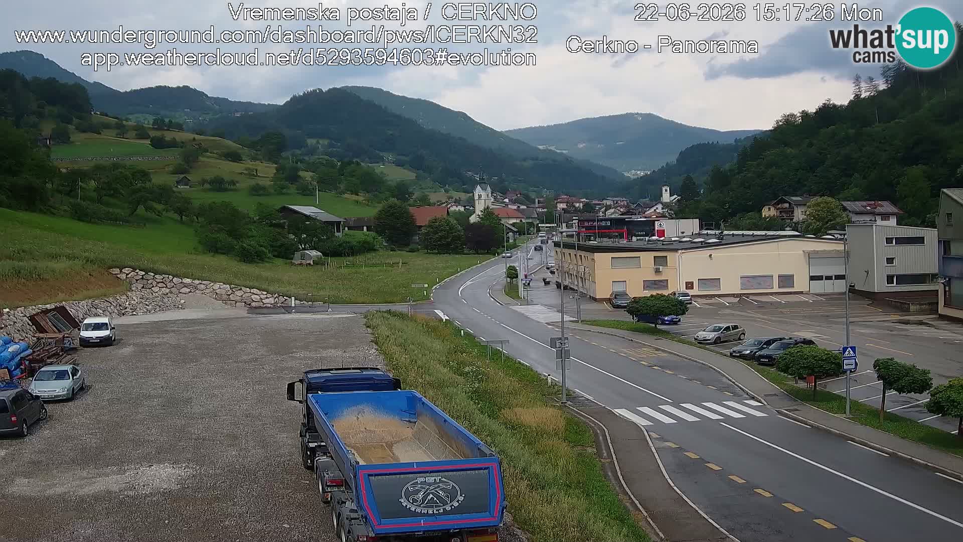 Cerkno Stadteingang Live-Webcam