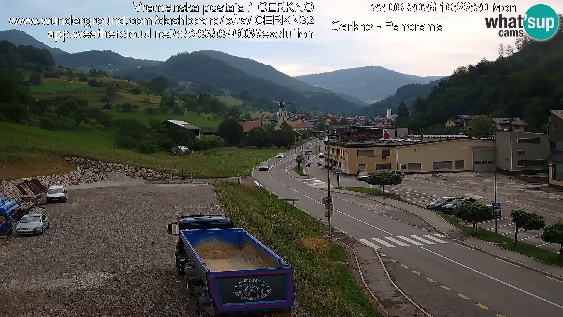 Cerkno Stadteingang Live-Webcam