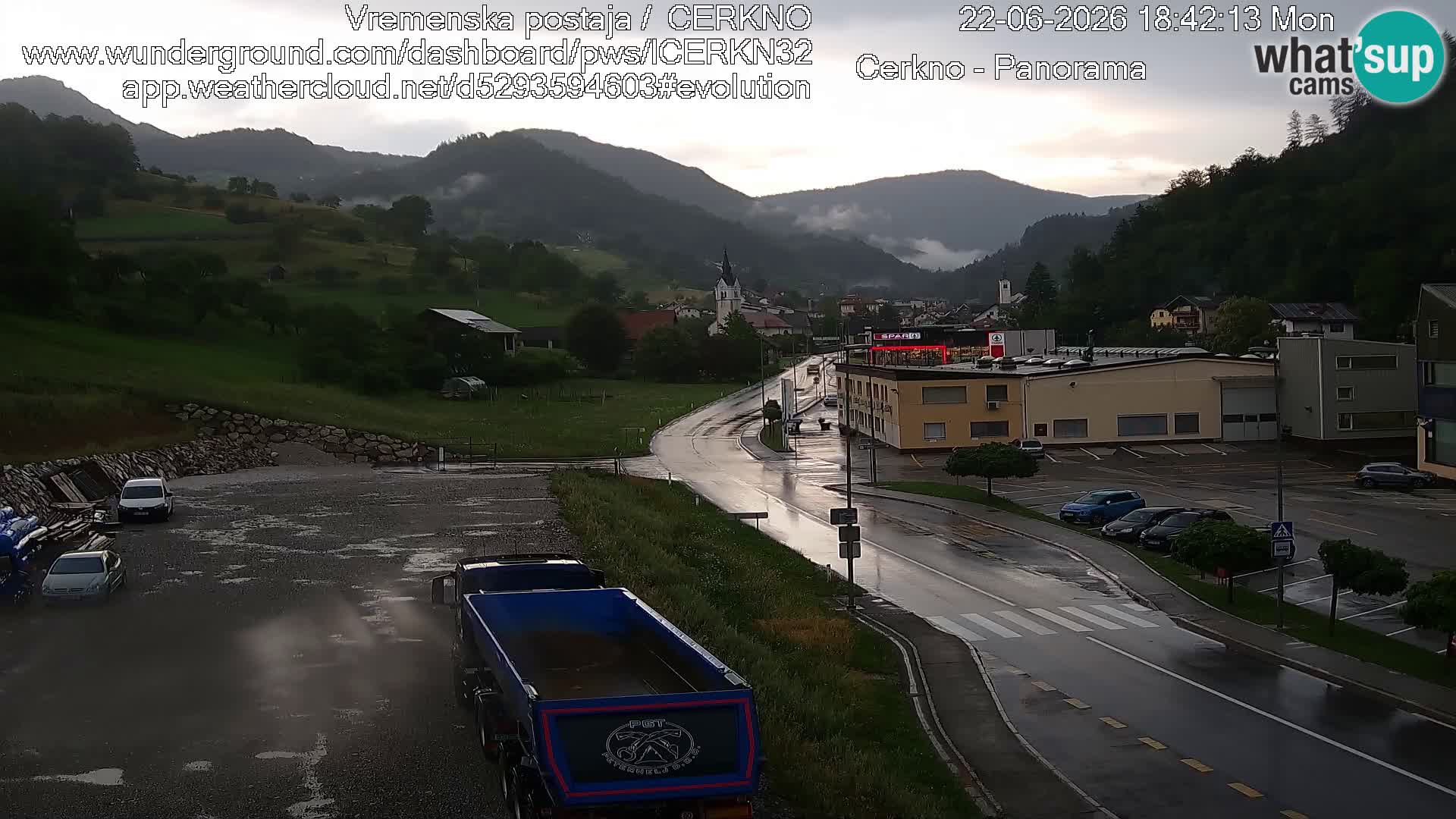 Cerkno ulaz u grad – Kamera uživo
