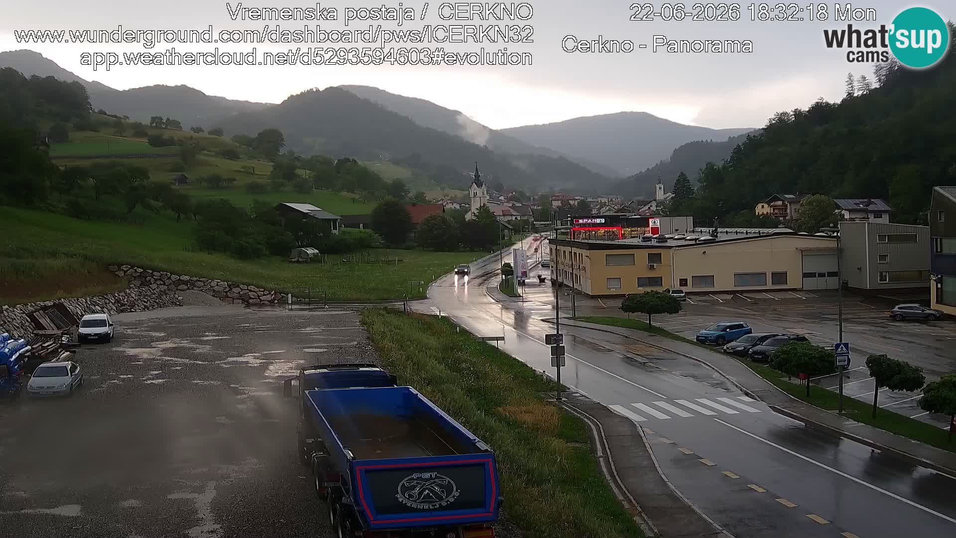 Cerkno ulaz u grad – Kamera uživo