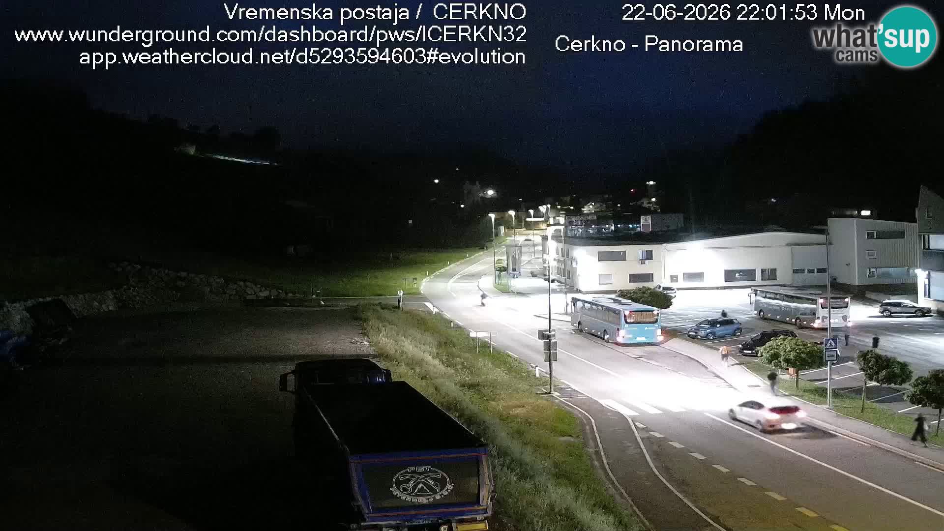 Webcam en direct – Entrée de la ville de Cerkno