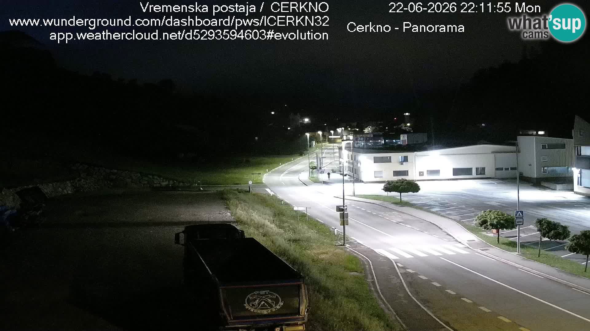 Cerkno city entrance Live Webcam