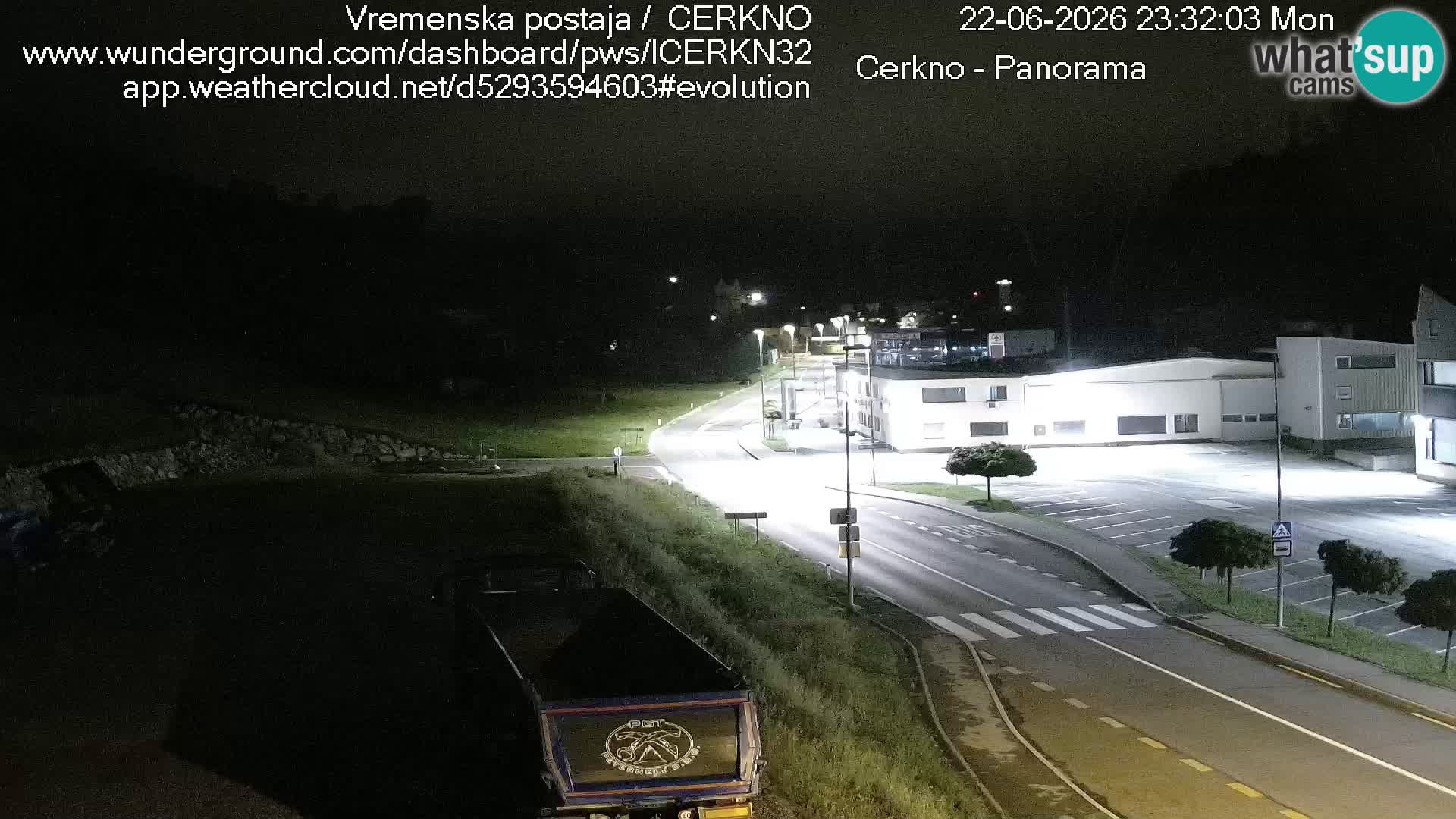 Cerkno city entrance Live Webcam