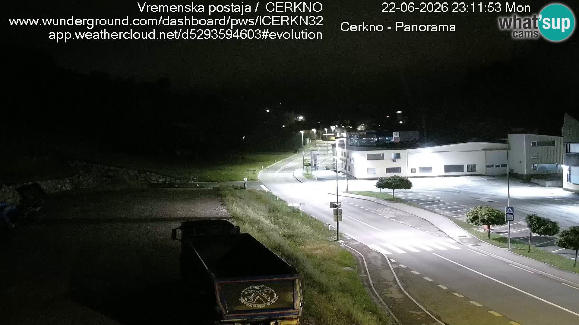 Cerkno city entrance Live Webcam