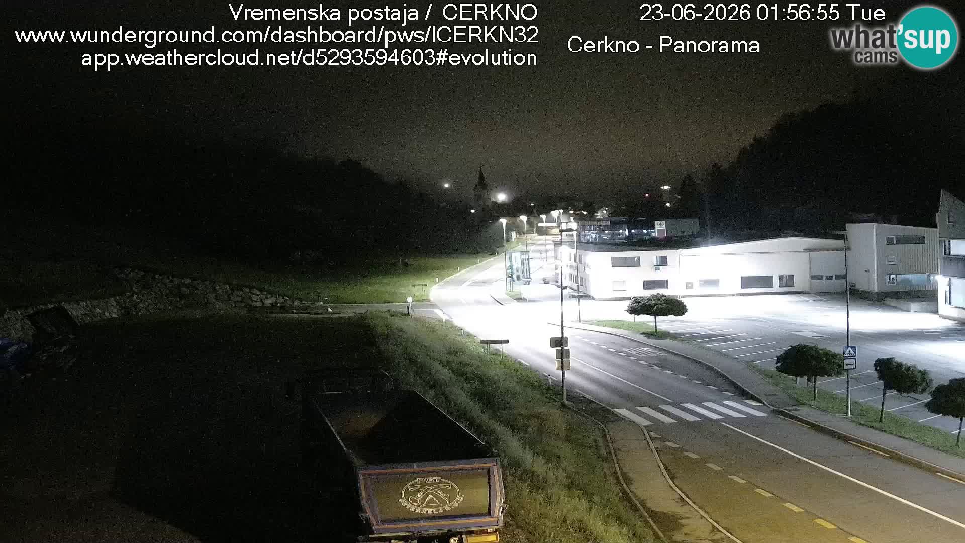 Cerkno entrada a la ciudad Webcam en vivo