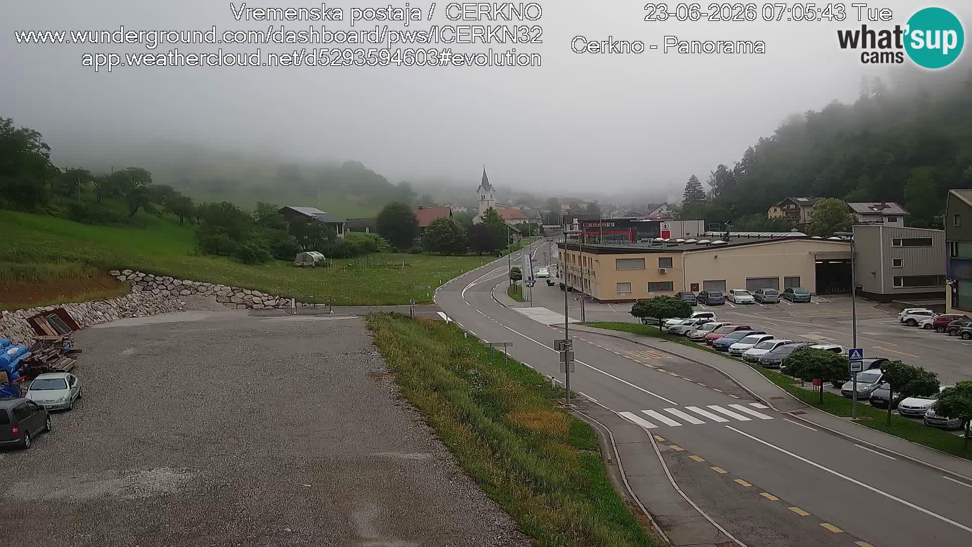 Cerkno Stadteingang Live-Webcam