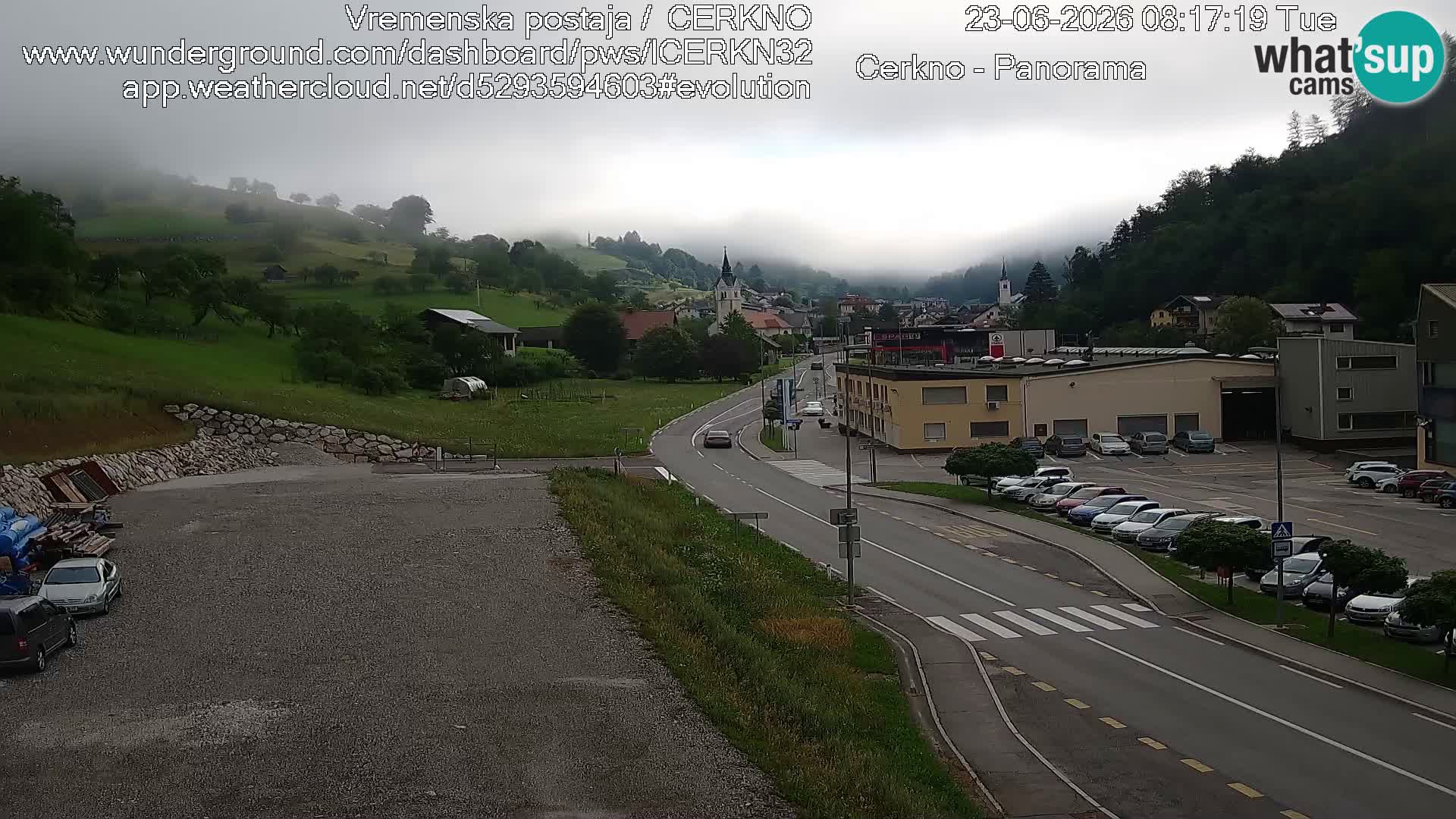 Cerkno Stadteingang Live-Webcam