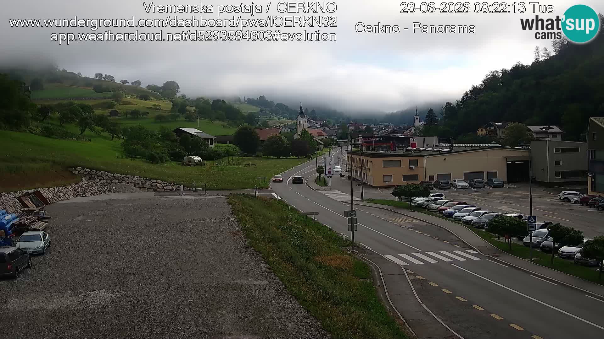 Cerkno Stadteingang Live-Webcam